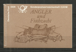 207t * DDR  * MARKENHEFT 9 * ANGLER UND FISCHZUCHT * POSTFRISCH **!! - Postzegelboekjes