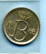 1968  25 CENTIMES  BELGIË - 25 Cents