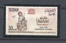 SUDAN   1964 UNESCO Campaign Of Preservation Of Nubian Monuments HINGED - Soedan (1954-...)