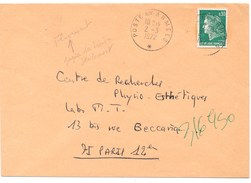 1972 Lettre Avec O,30 Marianne De Cheffer Découpé Obl. POSTE AUX ARMEES * - 1967-1970 Marianne Van Cheffer