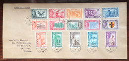 Sarawak FDC Cover 1950 King George 1c To $5 Full Stamps Set - Altri & Non Classificati