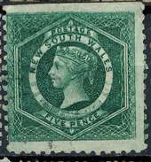 Stamp   New South Wales  Used 5d Gray Used Lot#9 - Oblitérés