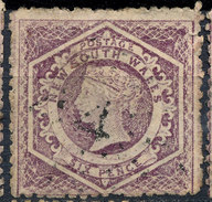 Stamp   New South Wales 1860  Used 5d Gray Used Lot#16 - Gebraucht