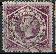 Stamp   New South Wales 1860  Used 5d Gray Used Lot#19 - Oblitérés