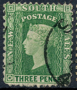 Stamp   New South Wales 1856  Used  3p Used Lot#29 - Oblitérés