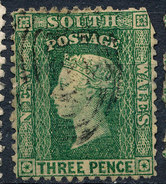 Stamp   New South Wales 1856  Used  3p Used Lot#32 - Gebruikt