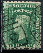 Stamp   New South Wales 1856  Used  3p Used Lot#39 - Oblitérés