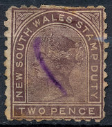 Stamp   New South Wales 1  Used  2p Used Lot#54 - Oblitérés