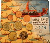 Greece Euro Coins Official BU Set 2009 - 2 Euro EUROPA - Griekenland