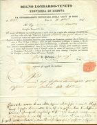 REGNO LOMBARDO VENETO-PROVINCIA PADOVA-CONGREGAZIONE MUNICIPALE ESTE,1841,CONSIGLIERE COMUNALE DI ESTE, - Lombardo-Vénétie