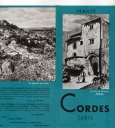 VP9017 - Ancien Dépliant Touristique - CORDES ( Tarn ) - Cuadernillos Turísticos