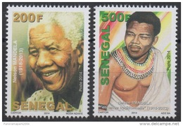 Sénégal 2014 / 2016 Mort De Nelson Mandela Death " Madiba " 1918-2013 Pair / Paire MNH ** - Premio Nobel