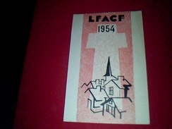 Carte D Adherent LFACF Annee 1954 - Tarjetas De Membresía