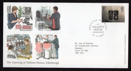 GREAT BRITAIN GB - 2001 OFFICIAL OPENING OF TALLENTS HOUSE EDINBURGH COVER SG 2185 - Marcophilie