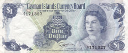 CAYMAN ISLAND 1 DOLLAR 1974 (1985) P-5f F-VF - Cayman Islands