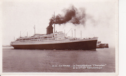 CPA Le Transatlantique "Champlain" - Le Havre - 1937 (27352) - Dampfer