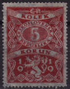 1919 - Czechoslovakia - Czechoslovakia - Tschechoslowakei - Revenue Stamp - 5 K - Sellos De Servicio