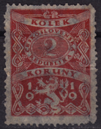 1919 - Czechoslovakia - Czechoslovakia - Tschechoslowakei - Revenue Stamp - 2 K - Timbres De Service