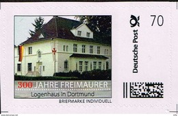 Marke-individuell,300 Jahre Freimaurer, Logenhaus Dortmund Portostufe 70 Cent Postfrisch (neuf / Mnh) - Privatpost