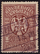 1919 SHS / Yugoslavia / Kingdom Serbia - Revenue Tax Stamp - Used - 20 P - Dienstzegels