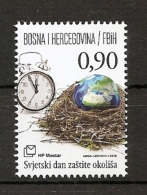BOSNIA AND HERZEGOVINA 2016  ,POST, MOSTAR,NATUR PROTECT,EARTH,CLOSK,,MNH - Bosnia Erzegovina