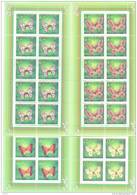 1996. Kazakhstan, Butterflies, 4 Sheetlets Of 10v, Mint/** - Kazachstan