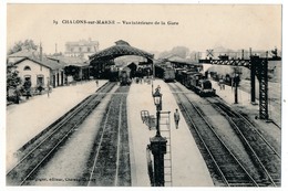 CPA - CHALONS-SUR-MARNE (Marne) - Vue Intérieure De La Gare - Châlons-sur-Marne