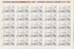 1967 - ACADEMIA ROMANA Mi No 2619 FULL X 25 - Full Sheets & Multiples