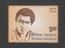 India 2011  - 5oo  SRINIVASAN RAMANUJAN  Mathmatician Scientist   # 32467 S Inde Indien - Ongebruikt