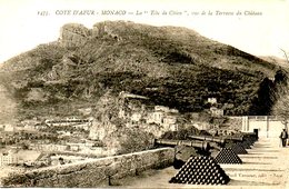 MONACO. Carte Postale Neuve. La "Tête De Chien" Vue De La Terrasse Du Château. - Terrassen