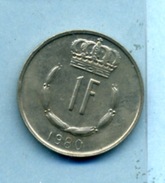 1980 1 Franc - Luxembourg
