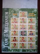 IRLANDE Ireland Eire 1999 Team Of The Millenium Sheet Of 16 Stamps Peil Feuille De 16 Timbres Neufs - Blocks & Sheetlets