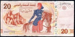 TUNISIA 20 DINARS 2011 P-93 VG-F - Tunisie