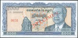 CAMBODIA 5000 Riels 1995 (1998) SPECIMEN P-46s UNC - Fiktive & Specimen