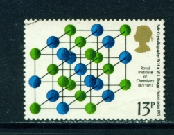 GREAT BRITAIN  -  1977  Royal Institute Of Chemistry  13p  Used As Scan - Gebruikt