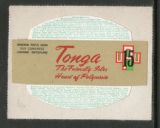 Tonga 1974 Odd Shaped Die Cut 15s UPU Centenary MNH # 2078 - Tonga (1970-...)