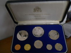 BARBADOS SILVER PROOF SET DOLLARS 1973 - Barbados (Barbuda)