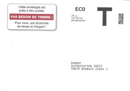 Enveloppe Réponse T Ecopli Damart - Cards/T Return Covers