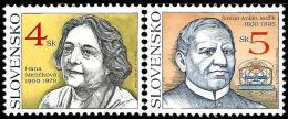 Slovakia - 2000 - Personalities - Stefan Jedlik, Hana Melickova - Mint Stamp Set - Unused Stamps