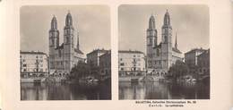 Collection Stéréoscopique GALACTINA N°59/ZURICH La Cathédrale-photos Stéréoscopiques NPG 1906 - Stereoscopic