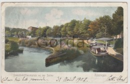 Germany - Bad Kissingen - Dampfschifflandeplatz An Der Saline - Litho - Bad Kissingen