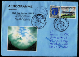 540-SLOVAKIA Aérogramme-with Imprint  NAGANO Winter Olympiade-Olympia Commemorative Stamp Ski 1998 - Hiver 1998: Nagano