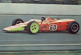 Indianapolis 500 1968  -  Lotus STP Type 56 Pratt & Whitney Turbine -  Pilote: Joe Leonard  -  Carte Postale - IndyCar