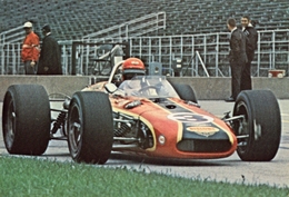 Indianapolis 500 1968  -  Eagle-Offenhauser -  Pilote: Al Unser  -  Carte Postale - IndyCar