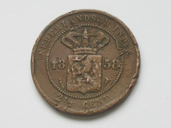 2 1/2 Cent 1858 Nederlandsch Indie  **** EN ACHAT IMMEDIAT **** - Indes Néerlandaises