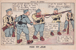 CPA Ecole En Armes - Mise En Joue - 1931 (27389) - Umoristiche