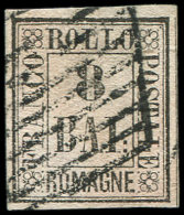 ITALIE (ANCIENS ETATS) ROMAGNE 8 : 8b. Rose, Obl., TB. J - Autres & Non Classés