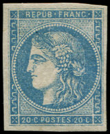 45B  20c. Bleu, T II R II, Frais Et TB - Autres & Non Classés