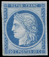 R37f 20c. Bleu, REIMPRESSION GRANET, TB - Sonstige & Ohne Zuordnung