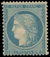 37   20c. Bleu, Ch. Légère, TB. C - Andere & Zonder Classificatie